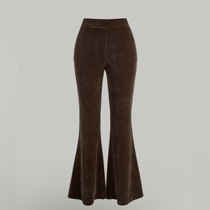 Brown Flared Pants
